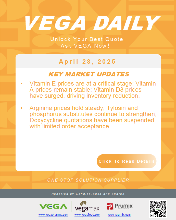 Vega Daily Dated on Apr 28th 2025 Vitamin Amino Acid APl Food Additives.png